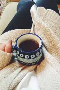 Drinking Coffee Keeps You Warm On Winter Mornings