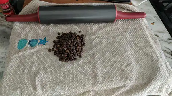 Rolling Pin to Grind Coffee Beans